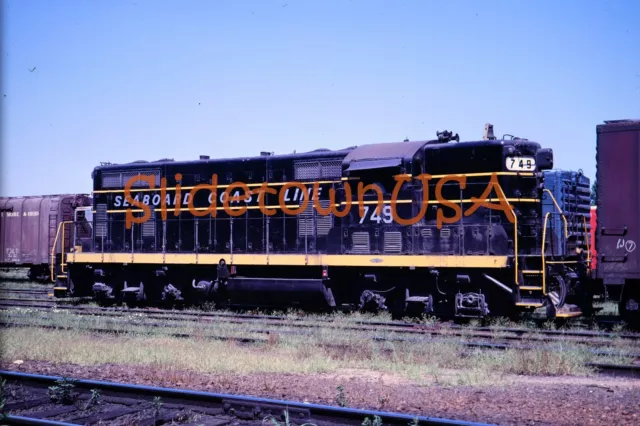 Vtg 1968 Train Slide 749 Seaboard Coast Line Engine X3D049