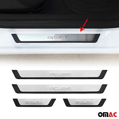 Fits VW Amarok 2010-2021 Door Sill Cover Scuff Plate S.Steel Exclusive 4 Pcs