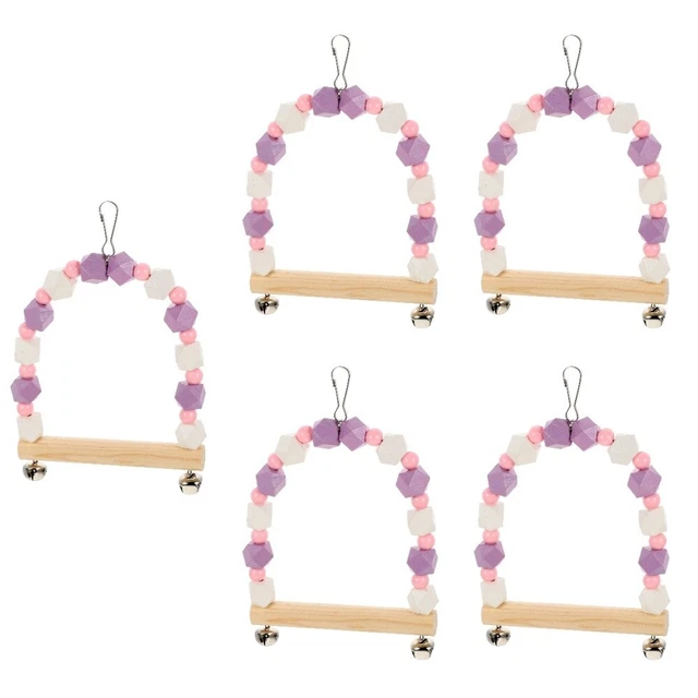 5 Pack Vogelschaukel Vogelkäfig Sittich Käfig Dekor Vogelspielplatz Bahn