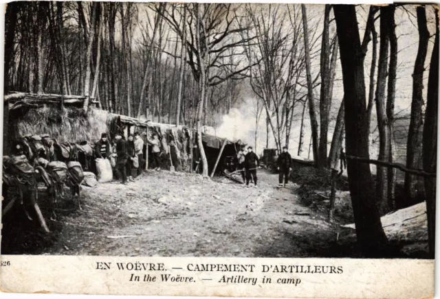 CPA Militaire, En Woevre - Campement d'Artilleurs (277807)