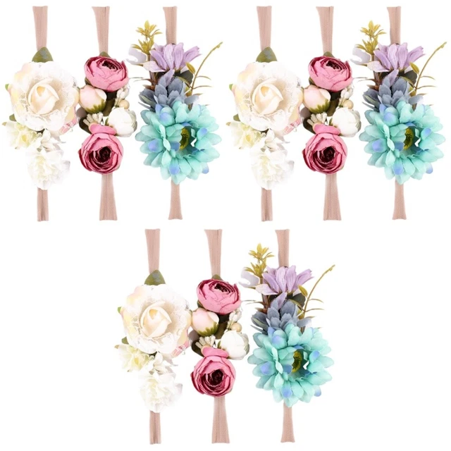 9 PZ Baby Floral Fascia delicata Elastic Head Wraps Neonato Infant Headwear Todd