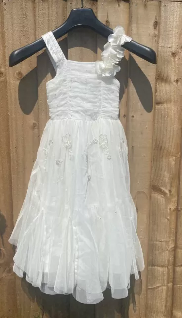 Girls Dress Next Signature Ivory Bridesmaids Special Occasion Party Dress Age 6