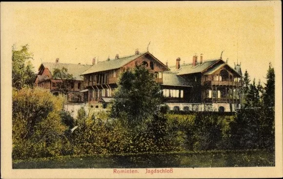 Ak Krasnolessje Rominten Ostpreußen, Jagdschloss - 10824449