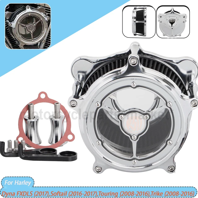 Chrome Air Cleaner Intake Filter System For Harley Dyna Softail 2016-2017 FLSTN