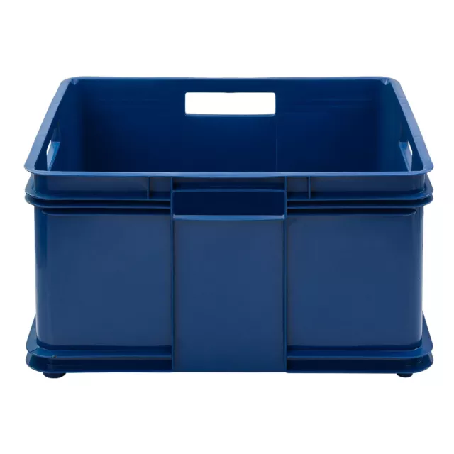 Euro Stapelbox Bruno Eco Blau Stapelkasten 54L Transport Eurobehälter 43x52x28 3