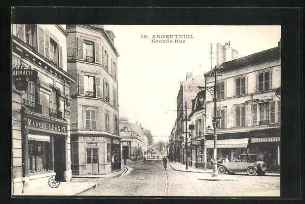 CPA Argenteuil, Grande-Rue, partial view
