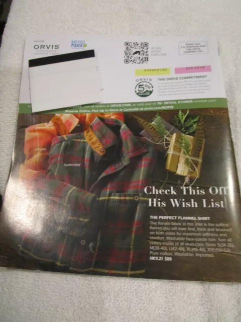 The Great Orvis Holiday Guide Catalog Look Book Men's Gift Guide Early December 3