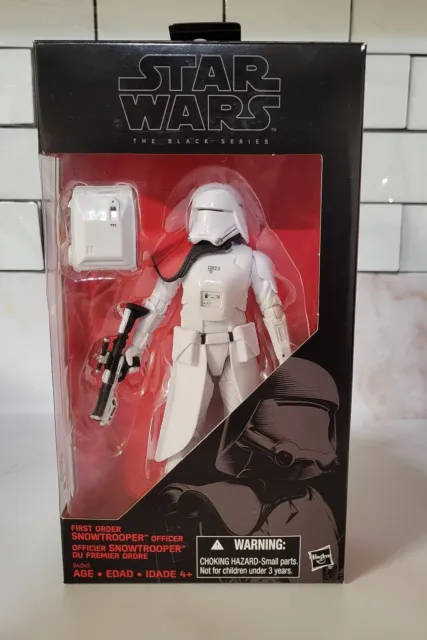 Star Wars The Black Series First Order Snowtrooper Officer 6" Figure Hasbro