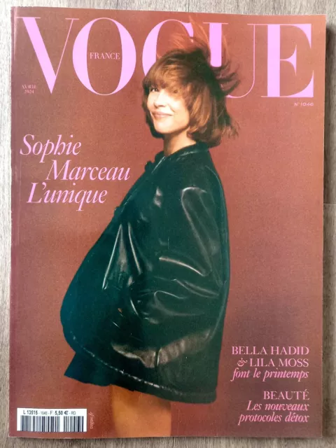 Vogue France Sophie Marceau Bella Hadid Marina Foïs avril 2024 n° 1046