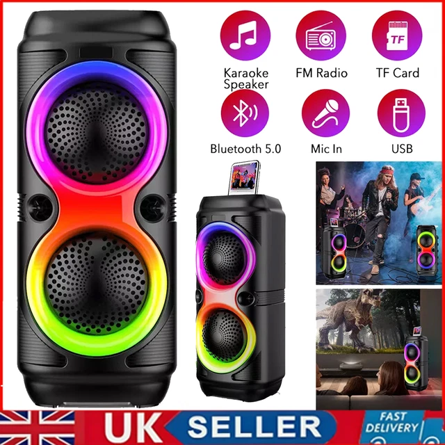WIRELESS PORTABLE FM Bluetooth Speaker Subwoofer Heavy Bass Sound ...
