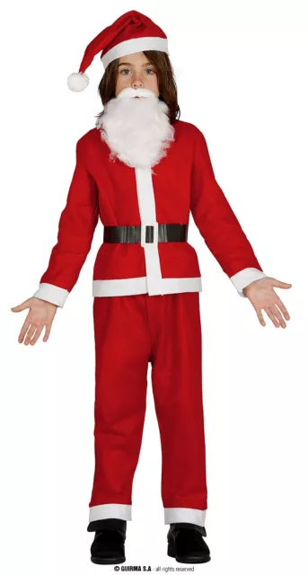 Costume  Babbo Natale bambino bambina Feste renna Gnomo Feste 10/12