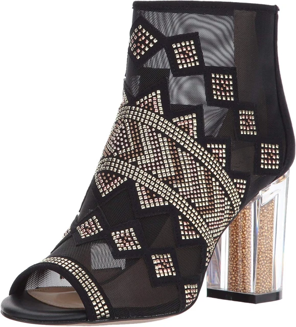 Katy Perry Women's THE THE NAKANO Ankle Boot, Black, Size 5.5