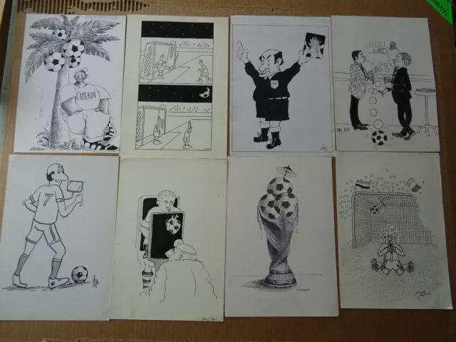 Football memorabilia FIFA Italia World Cup 1990 in Italy (132 original drawings)