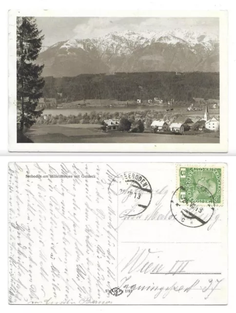 AT 571 - Seeboden am Millstättersee mit Goldeck, gelaufen 1913