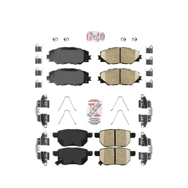 For Scion Toyota tC AmeriBRAKES Front Rear Integrally Molded Disc Brake Pads Kit