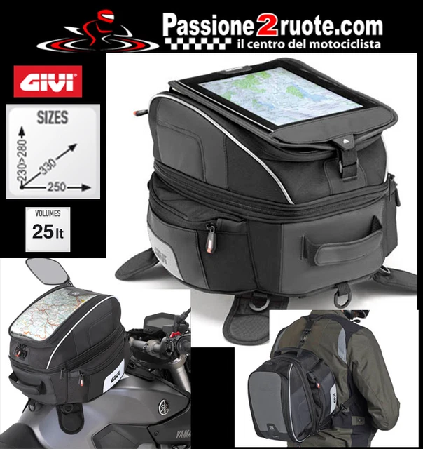 Borsa Serbatoio Magnetica Givi EA102B Per Honda Transalp XL 650 V - 25/28 Litri Pratica E Sicura