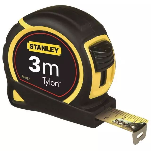 Stanley Taschenbandmass 3m Bi-Material Maßband Messband