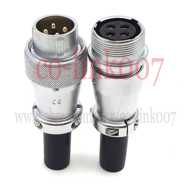 thumbnail image 2 of IP67 WS20 2-Pin Panel Mount Waterproof Connector – 20mm, 2-Wire Plug/Socket Set, AC 2 of 6
