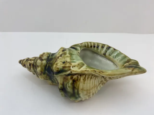 Vintage Conch Shell Deco Ceramic Ashtray