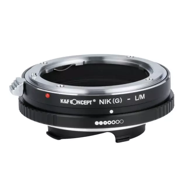K&F Concept Adaptador para Nikon G / F / Al / Ais / D Lente A Leica M Monte