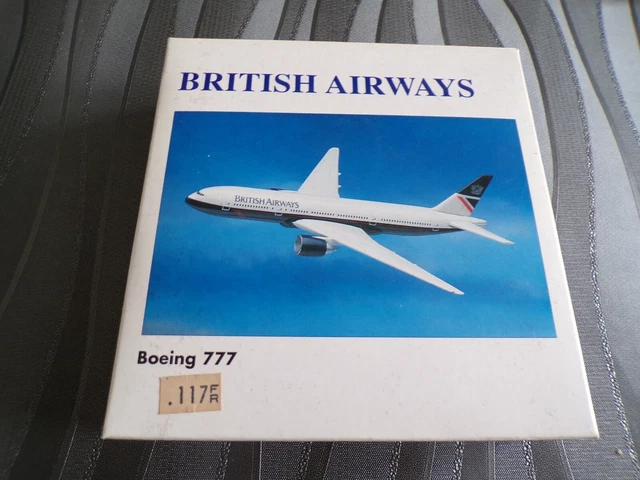 Avion Maquette Modellino Aereo Emirates Maquette Avion British Airways Boeing 787-9 Dreamliner échelle 1/200 - Modèle Snap-fit Herpa Avec Support Modèle Plastique Display Modèle Snap‑fit Socle