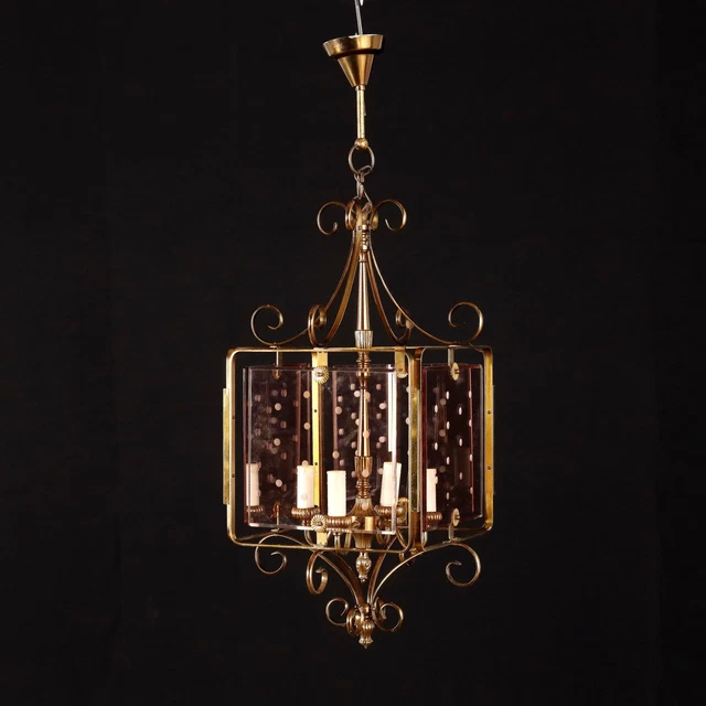 Lustre Laiton - Italie XXe Siècle