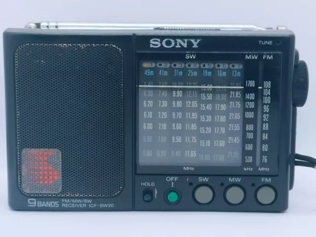 Sony ICF SW 20 Kurzwellenradio voll funktionsfähig, gelesen