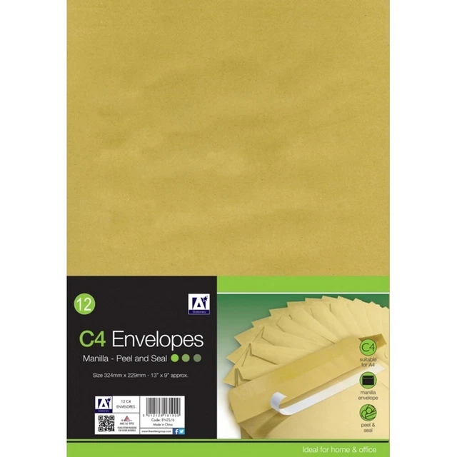 A Star Peel & Seal  Manilla Envelope (Pack Of 12) (ST151)