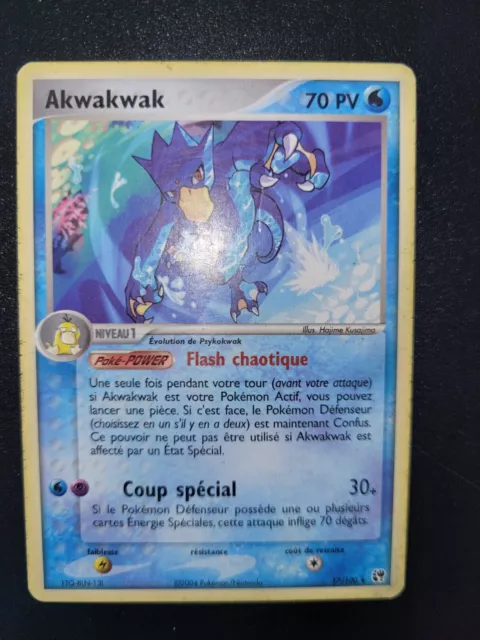 Akwakwak 17/100 Rare Ex Tempête de sable - Carte pokémon Français