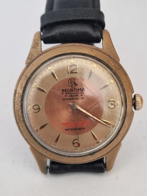 Montre Bracelet Vintage Mortima Anti Dust Antimagnetic - Modèle F1053 - Pour Homme - Occasion