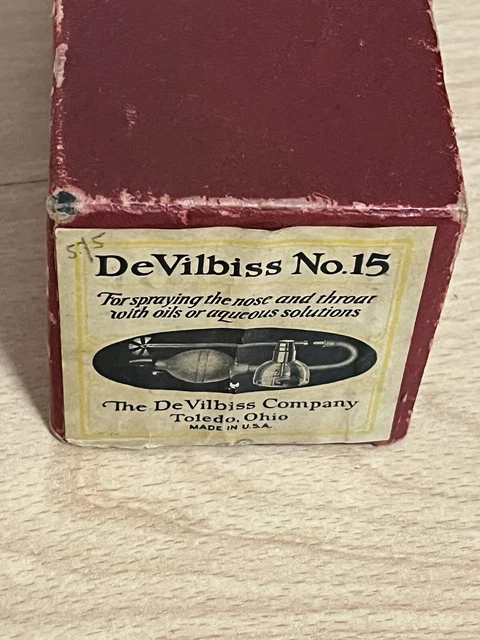 Medizinisches Nasen- und Mundsprühgerät DeVilbiss No. 15 In OVP 2