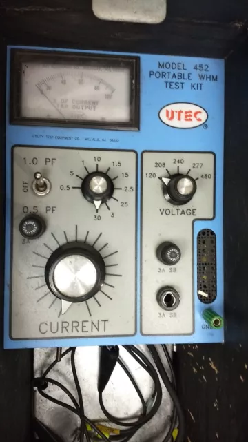 Utec Model 452 Portable WHM Test Kit with Leads and Case (#1) 2