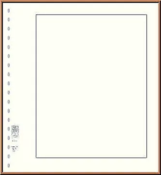Lindner 802 Blanko-Blätter im LINDNER Blattformat 272mm x 296mm mit 18-Ring-Loch