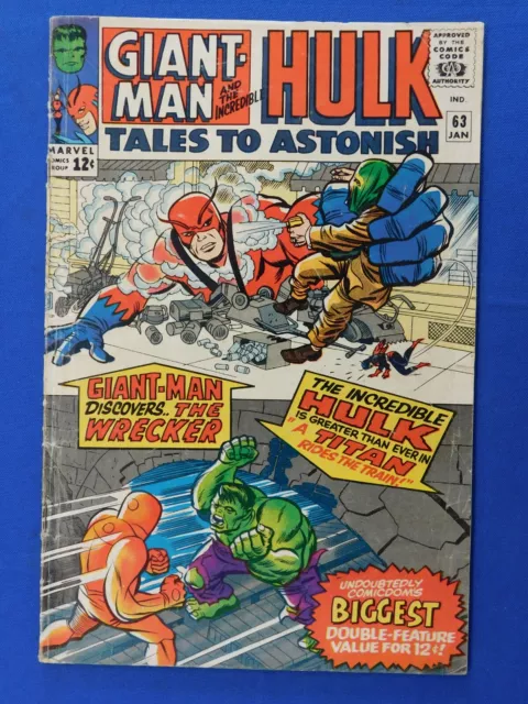 Vintage Marvel Comics Tales to Astonish Giant-Man & Hulk #63, 1st App. of Leader