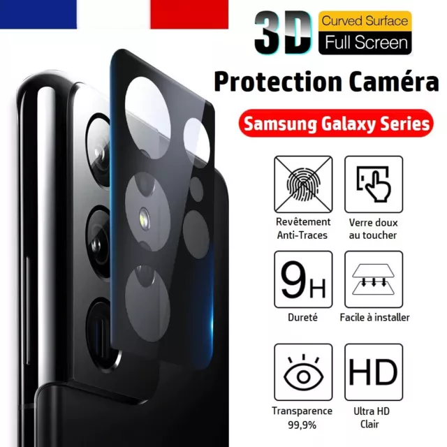 3D Protection Caméra Samsung Galaxy S24 S23 S22 S21 S20 FE Plus Ultra Flip Fold