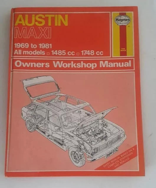 Haynes Manual  Austin Maxi 1969 to 1981 | All Models | Book | FREE POST