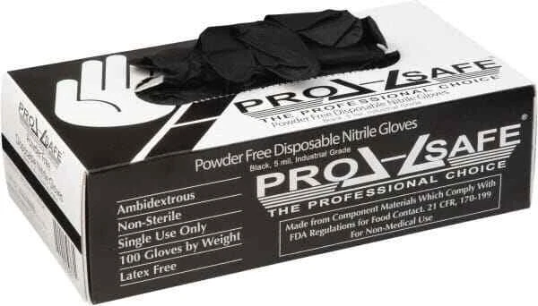 100 Pack PRO-SAFE GL6B-5MPFXXL Disposable Gloves, Size 2X-Large, 5 mil, Nitrile