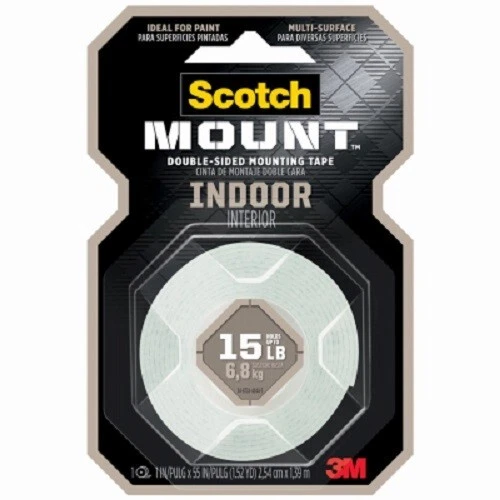 "Cinta de montaje interior de doble cara 3M de montaje escocés de 1"" x 55"