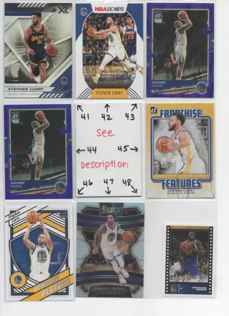 NEW  Golden State Warriors U-PICK  Serial #'d JERSEY AUTO Rookie CURRY KLAY DRAY
