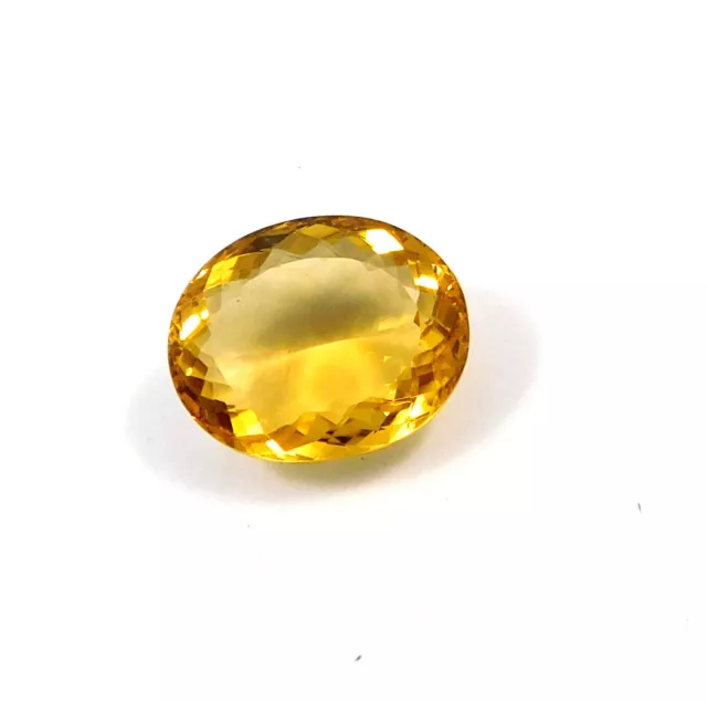 34 Cts. Treated Faceted Citrine Quartz Cut Loose Gemstone ANG25991