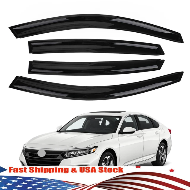 4pcs Side Window Vent Visor Sun Rain Deflector Guard For Honda Accord 2018+ YU