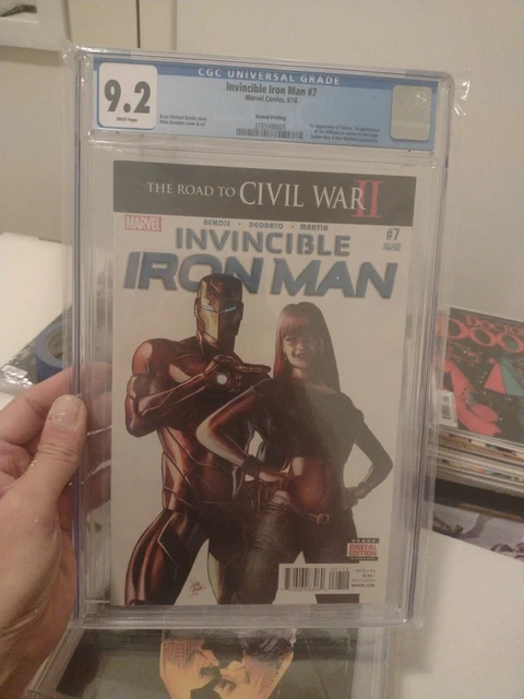 Invincible Iron Man #7 CGC 9.2 NM- 2nd Print  1st Riri  Ironheart