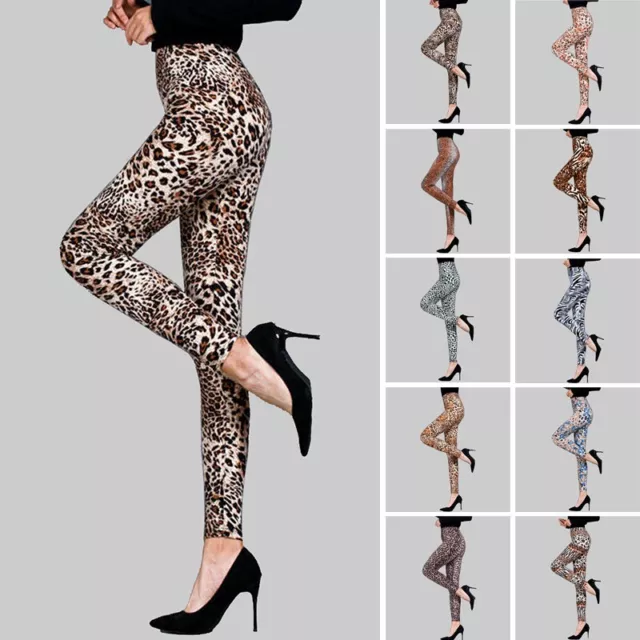 leggings imprimé léopard pour femmes pantalon serré à la mode et tendance
