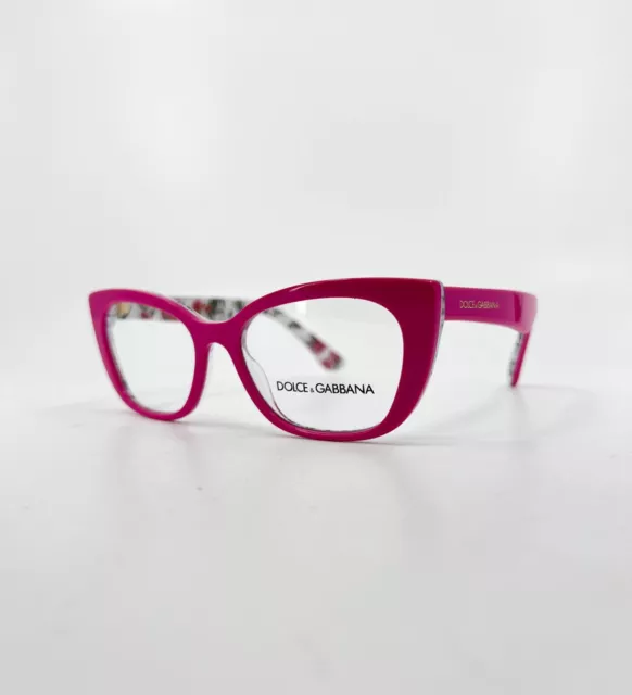 Dolce & Gabbana DX3357 3408 Eyeglasses Youth Girl's Pink Floral 48-15-130 4802 2