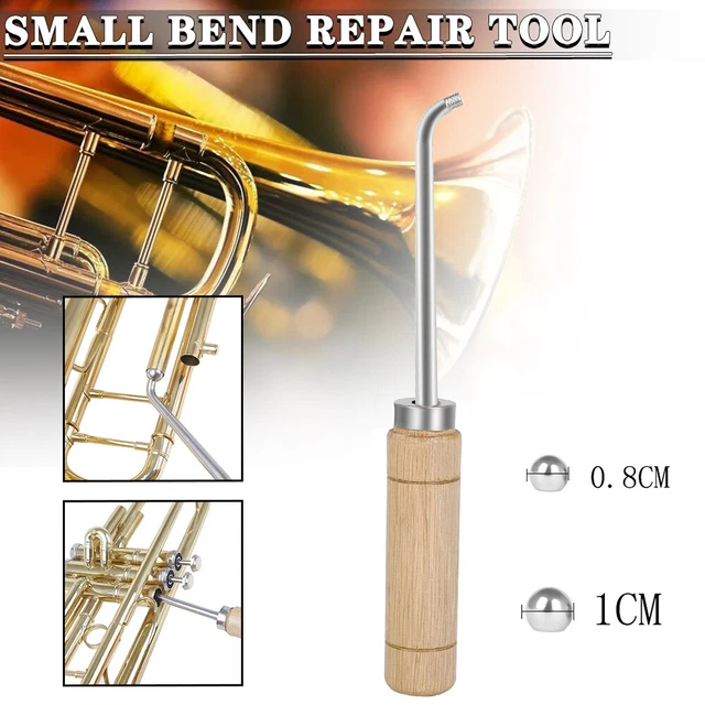 Trumpet Repair Tools Instrument Maintenance with 2 Sheet Metal Balls for O