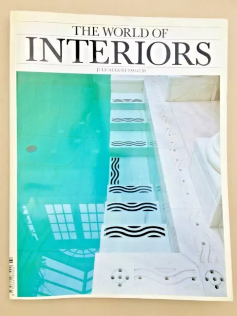 WORLD OF INTERIORS MAGAZINE Conde Nast Publications July/August 1990