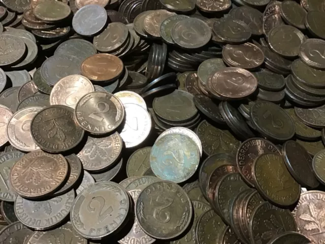 1 oder 5 oder 10 Kg Umlaufmünzen 1 Pfennig 2 Pfennig