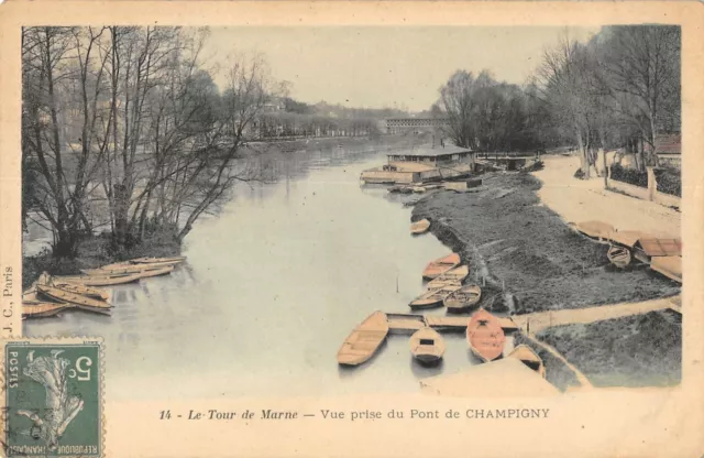 Cpa 94 La Tour De Marne Vue Prise Du Pont De Champigny