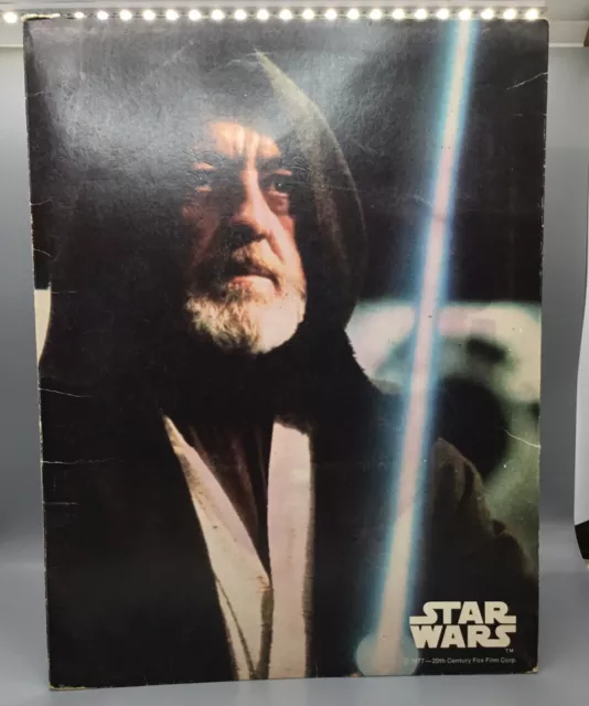 Vintage 1977 Star Wars Mead Portfolio Binder - Obi-Wan Kenobi