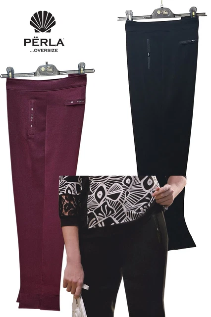 Pantalone Donna Morbido Tessuto Scuba – Perla OVERSIZE – Made In Italy – Vestibilità Comoda